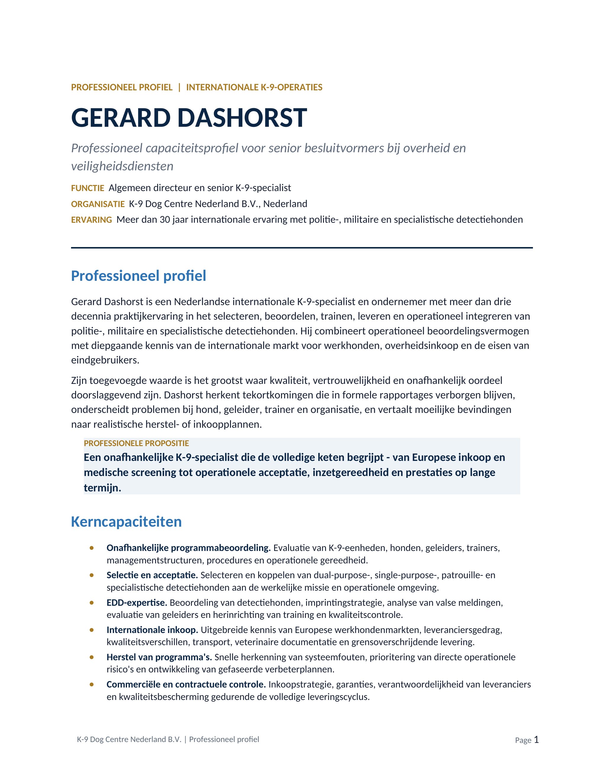 Professioneel profiel, pagina 1 van 3
